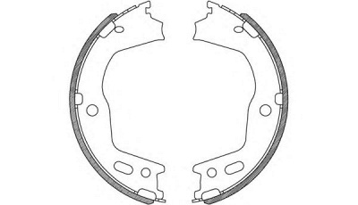 OPEN PARTS bsa224800 -  Комплект тормозных колодок